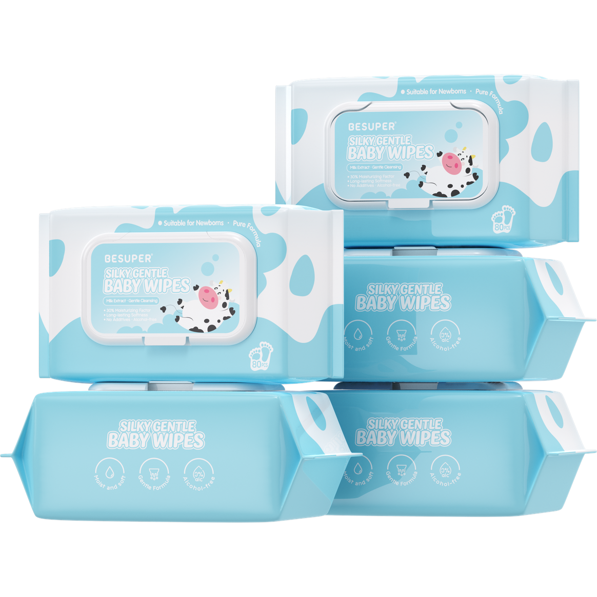 99.9% EDI Pure Water Spunlace Nonwoven Wet Wipes by Baron Hygiene