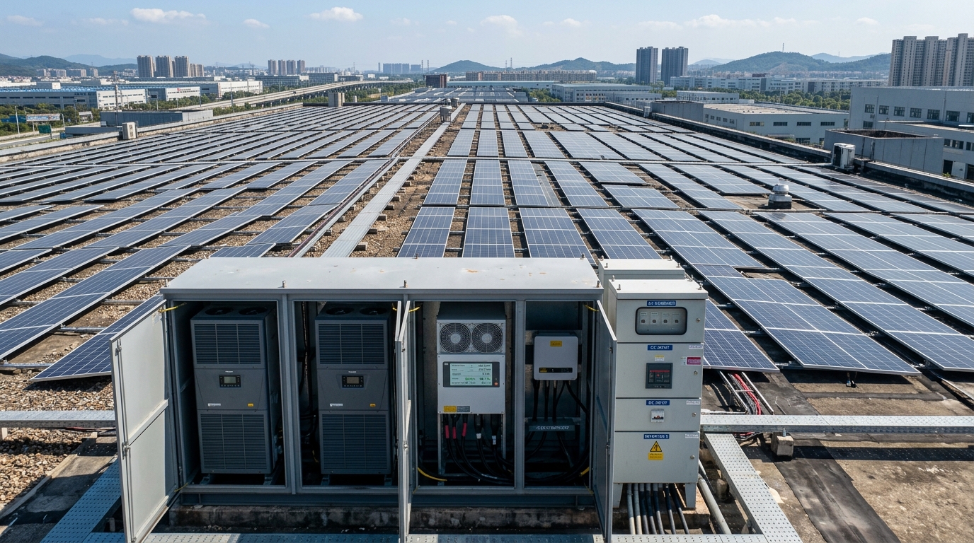 Baron Group Rooftop Industrial Solar PV Inverter Station and Power Management Substation